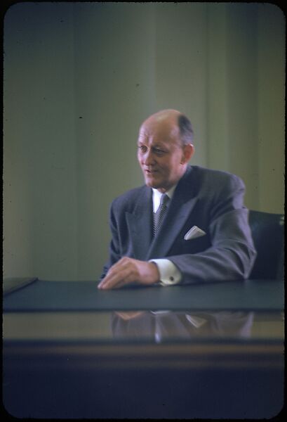 [68 Portraits of M. J. Rathbone of Jersey Standard Oil, for Fortune Business Executive Profile], Walker Evans (American, St. Louis, Missouri 1903–1975 New Haven, Connecticut), Color film transparency