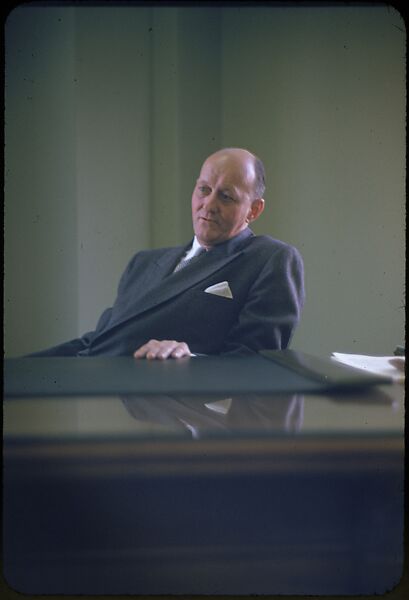 [68 Portraits of M. J. Rathbone of Jersey Standard Oil, for Fortune Business Executive Profile], Walker Evans (American, St. Louis, Missouri 1903–1975 New Haven, Connecticut), Color film transparency