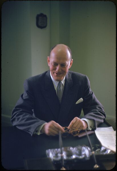 [68 Portraits of M. J. Rathbone of Jersey Standard Oil, for Fortune Business Executive Profile], Walker Evans (American, St. Louis, Missouri 1903–1975 New Haven, Connecticut), Color film transparency