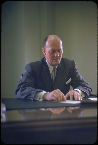 [68 Portraits of M. J. Rathbone of Jersey Standard Oil, for Fortune Business Executive Profile], Walker Evans (American, St. Louis, Missouri 1903–1975 New Haven, Connecticut), Color film transparency