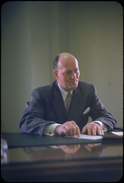 [68 Portraits of M. J. Rathbone of Jersey Standard Oil, for Fortune Business Executive Profile], Walker Evans (American, St. Louis, Missouri 1903–1975 New Haven, Connecticut), Color film transparency