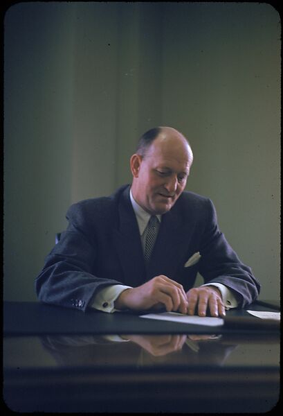 [68 Portraits of M. J. Rathbone of Jersey Standard Oil, for Fortune Business Executive Profile], Walker Evans (American, St. Louis, Missouri 1903–1975 New Haven, Connecticut), Color film transparency