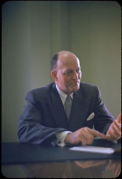 [68 Portraits of M. J. Rathbone of Jersey Standard Oil, for Fortune Business Executive Profile], Walker Evans (American, St. Louis, Missouri 1903–1975 New Haven, Connecticut), Color film transparency