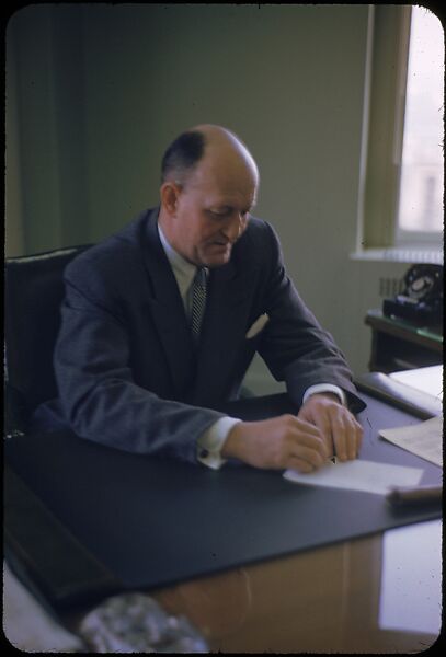 [68 Portraits of M. J. Rathbone of Jersey Standard Oil, for Fortune Business Executive Profile], Walker Evans (American, St. Louis, Missouri 1903–1975 New Haven, Connecticut), Color film transparency