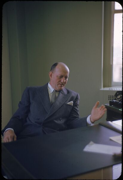 [68 Portraits of M. J. Rathbone of Jersey Standard Oil, for Fortune Business Executive Profile], Walker Evans (American, St. Louis, Missouri 1903–1975 New Haven, Connecticut), Color film transparency