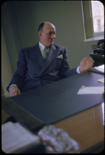 [68 Portraits of M. J. Rathbone of Jersey Standard Oil, for Fortune Business Executive Profile], Walker Evans (American, St. Louis, Missouri 1903–1975 New Haven, Connecticut), Color film transparency