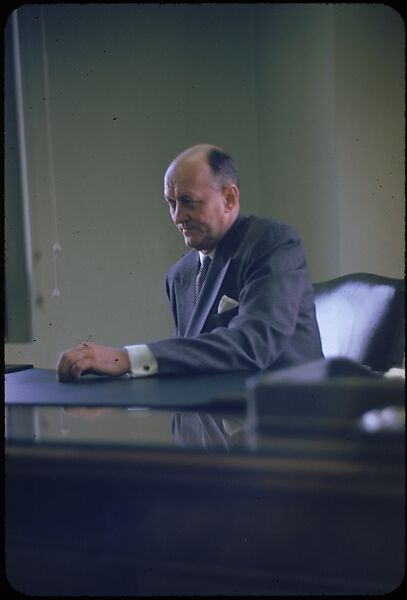 [68 Portraits of M. J. Rathbone of Jersey Standard Oil, for Fortune Business Executive Profile], Walker Evans (American, St. Louis, Missouri 1903–1975 New Haven, Connecticut), Color film transparency
