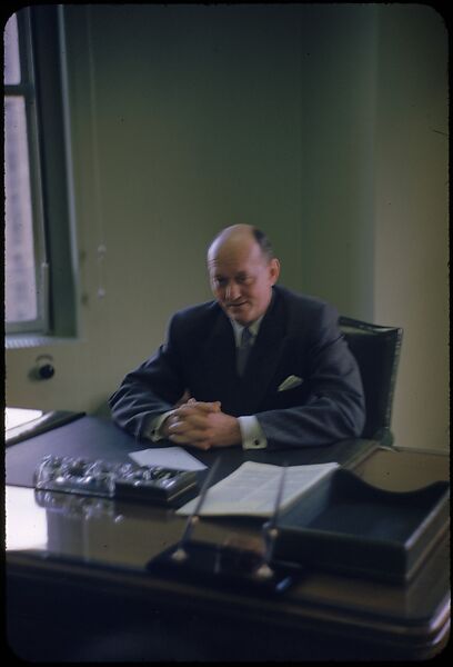 [68 Portraits of M. J. Rathbone of Jersey Standard Oil, for Fortune Business Executive Profile], Walker Evans (American, St. Louis, Missouri 1903–1975 New Haven, Connecticut), Color film transparency