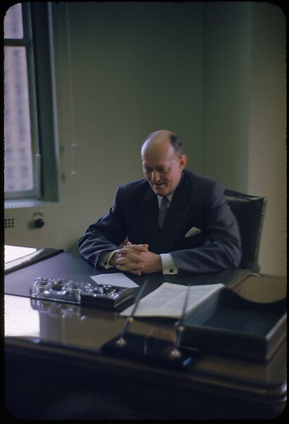[68 Portraits of M. J. Rathbone of Jersey Standard Oil, for Fortune Business Executive Profile], Walker Evans (American, St. Louis, Missouri 1903–1975 New Haven, Connecticut), Color film transparency