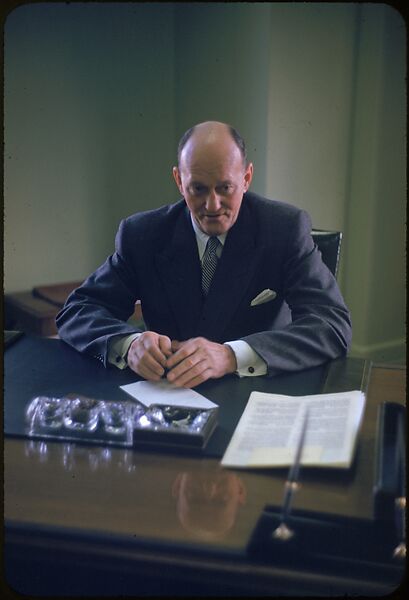 [68 Portraits of M. J. Rathbone of Jersey Standard Oil, for Fortune Business Executive Profile], Walker Evans (American, St. Louis, Missouri 1903–1975 New Haven, Connecticut), Color film transparency