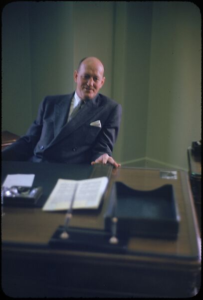 [68 Portraits of M. J. Rathbone of Jersey Standard Oil, for Fortune Business Executive Profile], Walker Evans (American, St. Louis, Missouri 1903–1975 New Haven, Connecticut), Color film transparency