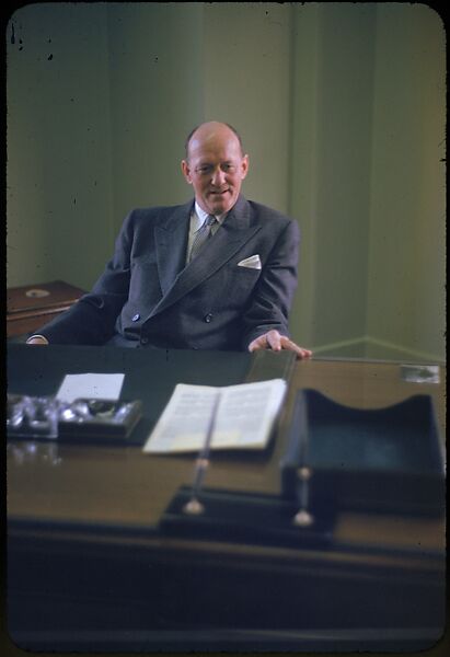 [68 Portraits of M. J. Rathbone of Jersey Standard Oil, for Fortune Business Executive Profile], Walker Evans (American, St. Louis, Missouri 1903–1975 New Haven, Connecticut), Color film transparency