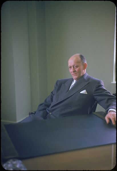 [68 Portraits of M. J. Rathbone of Jersey Standard Oil, for Fortune Business Executive Profile], Walker Evans (American, St. Louis, Missouri 1903–1975 New Haven, Connecticut), Color film transparency