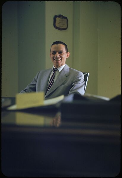[8 Portraits of Unidentified Man, Possibly for Fortune Business Executive Profile], Walker Evans (American, St. Louis, Missouri 1903–1975 New Haven, Connecticut), Color film transparency 