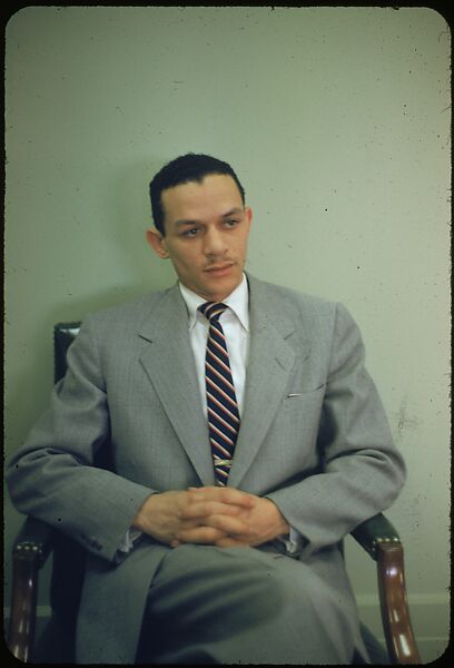 [8 Portraits of Unidentified Man, Possibly for Fortune Business Executive Profile], Walker Evans (American, St. Louis, Missouri 1903–1975 New Haven, Connecticut), Color film transparency