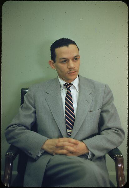 [8 Portraits of Unidentified Man, Possibly for Fortune Business Executive Profile], Walker Evans (American, St. Louis, Missouri 1903–1975 New Haven, Connecticut), Color film transparency