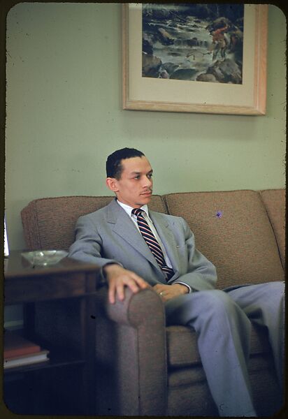 [8 Portraits of Unidentified Man, Possibly for Fortune Business Executive Profile], Walker Evans (American, St. Louis, Missouri 1903–1975 New Haven, Connecticut), Color film transparency