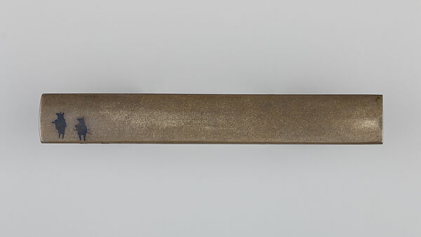 Knife Handle (Kozuka), Copper-silver alloy (shibuichi), copper-gold alloy (shakudō), copper, Japanese