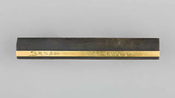 Knife Handle (Kozuka), Copper-silver alloy (shibuichi), gold, Japanese