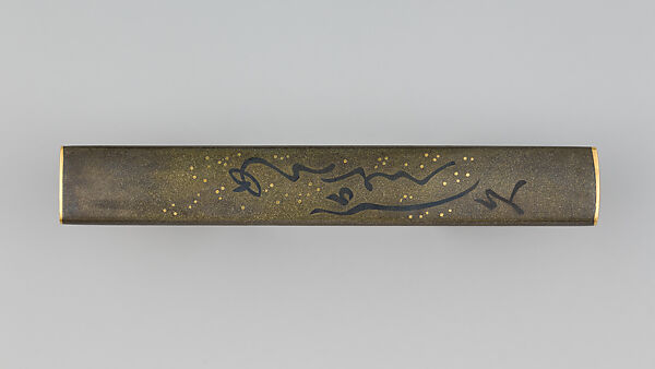 Knife Handle (Kozuka), Copper-silver alloy (shibuichi), gold, copper-gold alloy (shakudō), Japanese 