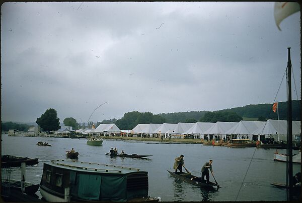 [1096 Views of the Henley Royal Regatta for Sports Illustrated Article, "Henley Forever"], Walker Evans (American, St. Louis, Missouri 1903–1975 New Haven, Connecticut), Color film transparency 