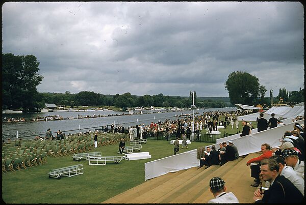 [1096 Views of the Henley Royal Regatta for Sports Illustrated Article, "Henley Forever"], Walker Evans (American, St. Louis, Missouri 1903–1975 New Haven, Connecticut), Color film transparency