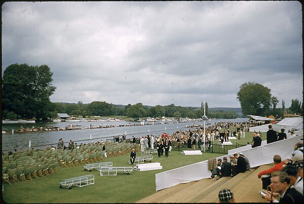 [1096 Views of the Henley Royal Regatta for Sports Illustrated Article, "Henley Forever"], Walker Evans (American, St. Louis, Missouri 1903–1975 New Haven, Connecticut), Color film transparency