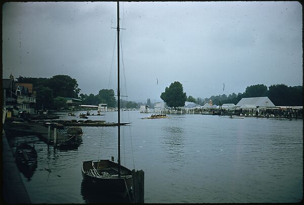 [1096 Views of the Henley Royal Regatta for Sports Illustrated Article, "Henley Forever"], Walker Evans (American, St. Louis, Missouri 1903–1975 New Haven, Connecticut), Color film transparency