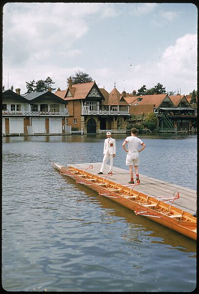 [1096 Views of the Henley Royal Regatta for Sports Illustrated Article, "Henley Forever"], Walker Evans (American, St. Louis, Missouri 1903–1975 New Haven, Connecticut), Color film transparency
