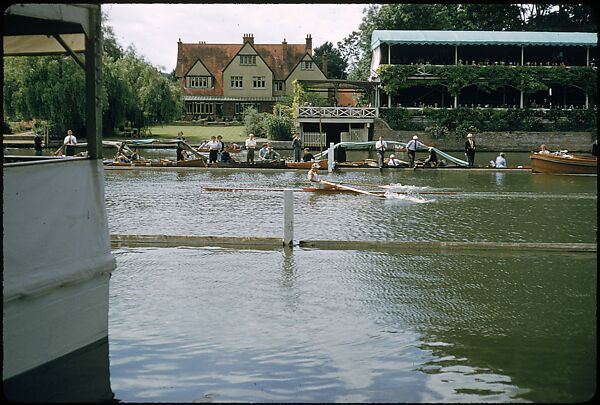 [1096 Views of the Henley Royal Regatta for Sports Illustrated Article, "Henley Forever"], Walker Evans (American, St. Louis, Missouri 1903–1975 New Haven, Connecticut), Color film transparency