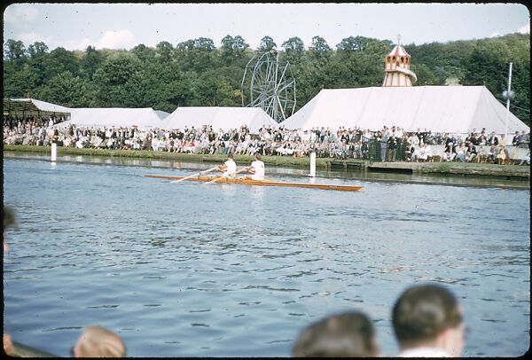 [1096 Views of the Henley Royal Regatta for Sports Illustrated Article, "Henley Forever"], Walker Evans (American, St. Louis, Missouri 1903–1975 New Haven, Connecticut), Color film transparency