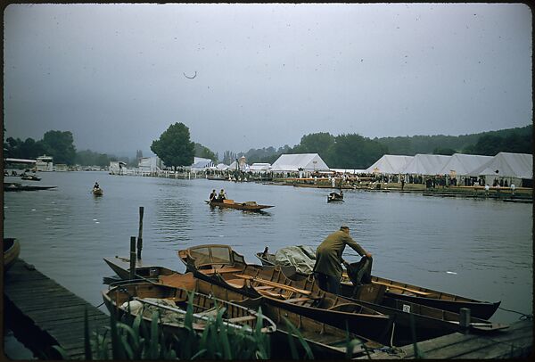 [1096 Views of the Henley Royal Regatta for Sports Illustrated Article, "Henley Forever"], Walker Evans (American, St. Louis, Missouri 1903–1975 New Haven, Connecticut), Color film transparency