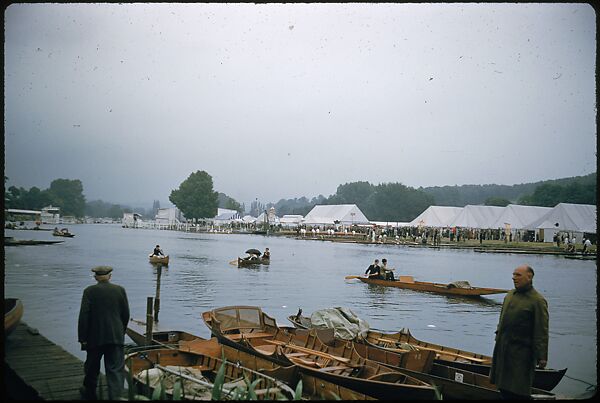 [1096 Views of the Henley Royal Regatta for Sports Illustrated Article, "Henley Forever"], Walker Evans (American, St. Louis, Missouri 1903–1975 New Haven, Connecticut), Color film transparency