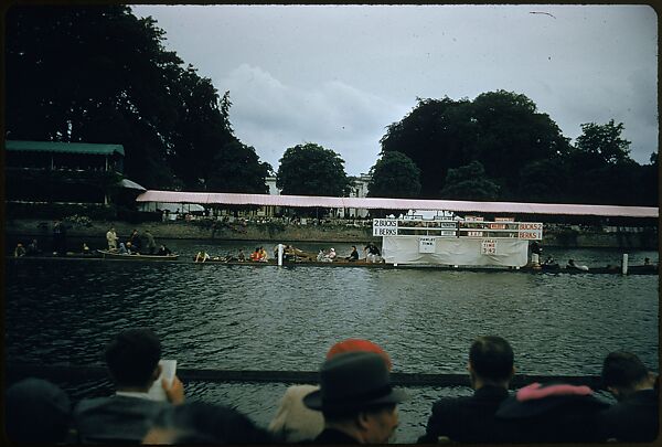 [1096 Views of the Henley Royal Regatta for Sports Illustrated Article, "Henley Forever"], Walker Evans (American, St. Louis, Missouri 1903–1975 New Haven, Connecticut), Color film transparency