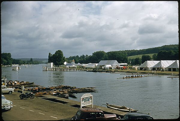 [1096 Views of the Henley Royal Regatta for Sports Illustrated Article, "Henley Forever"], Walker Evans (American, St. Louis, Missouri 1903–1975 New Haven, Connecticut), Color film transparency