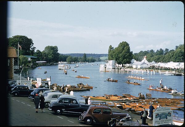 [1096 Views of the Henley Royal Regatta for Sports Illustrated Article, "Henley Forever"], Walker Evans (American, St. Louis, Missouri 1903–1975 New Haven, Connecticut), Color film transparency