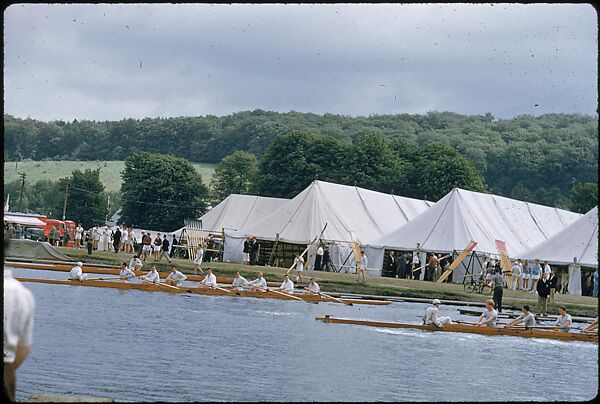 [1096 Views of the Henley Royal Regatta for Sports Illustrated Article, "Henley Forever"], Walker Evans (American, St. Louis, Missouri 1903–1975 New Haven, Connecticut), Color film transparency