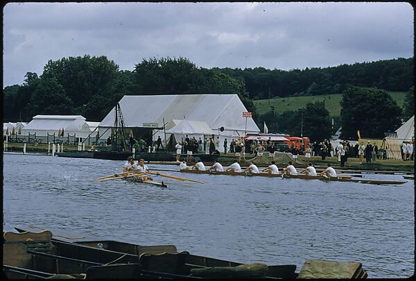 [1096 Views of the Henley Royal Regatta for Sports Illustrated Article, "Henley Forever"], Walker Evans (American, St. Louis, Missouri 1903–1975 New Haven, Connecticut), Color film transparency