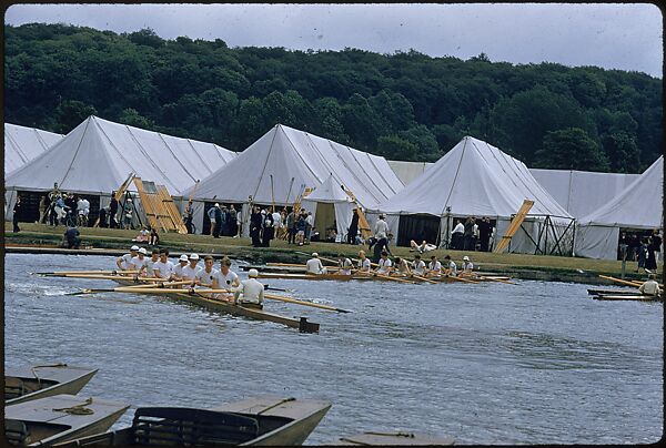 [1096 Views of the Henley Royal Regatta for Sports Illustrated Article, "Henley Forever"], Walker Evans (American, St. Louis, Missouri 1903–1975 New Haven, Connecticut), Color film transparency
