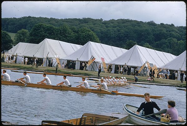 [1096 Views of the Henley Royal Regatta for Sports Illustrated Article, "Henley Forever"], Walker Evans (American, St. Louis, Missouri 1903–1975 New Haven, Connecticut), Color film transparency