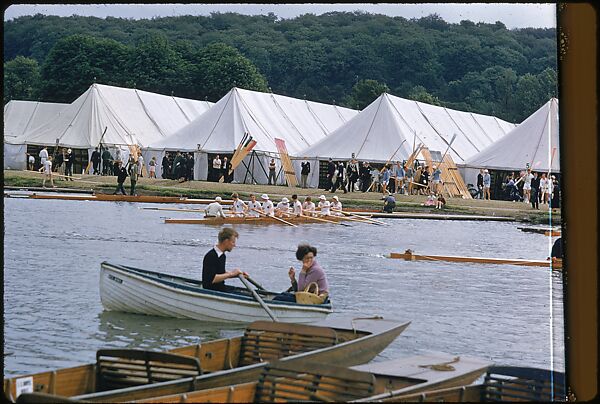 [1096 Views of the Henley Royal Regatta for Sports Illustrated Article, "Henley Forever"], Walker Evans (American, St. Louis, Missouri 1903–1975 New Haven, Connecticut), Color film transparency