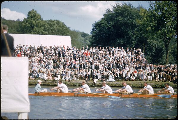 [1096 Views of the Henley Royal Regatta for Sports Illustrated Article, "Henley Forever"], Walker Evans (American, St. Louis, Missouri 1903–1975 New Haven, Connecticut), Color film transparency