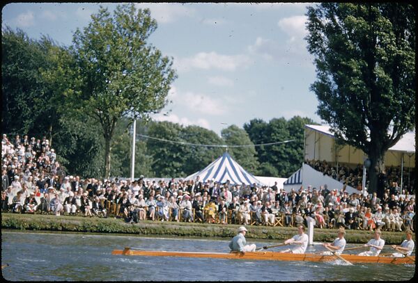 [1096 Views of the Henley Royal Regatta for Sports Illustrated Article, "Henley Forever"], Walker Evans (American, St. Louis, Missouri 1903–1975 New Haven, Connecticut), Color film transparency