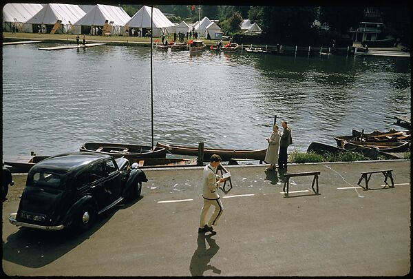 [1096 Views of the Henley Royal Regatta for Sports Illustrated Article, "Henley Forever"], Walker Evans (American, St. Louis, Missouri 1903–1975 New Haven, Connecticut), Color film transparency