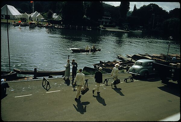 [1096 Views of the Henley Royal Regatta for Sports Illustrated Article, "Henley Forever"], Walker Evans (American, St. Louis, Missouri 1903–1975 New Haven, Connecticut), Color film transparency