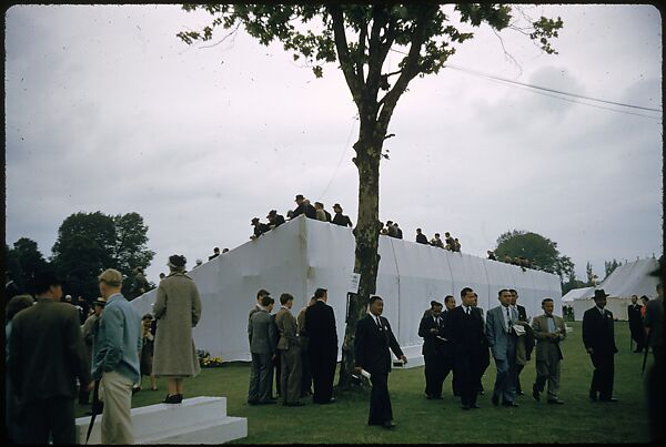 [1096 Views of the Henley Royal Regatta for Sports Illustrated Article, "Henley Forever"], Walker Evans (American, St. Louis, Missouri 1903–1975 New Haven, Connecticut), Color film transparency