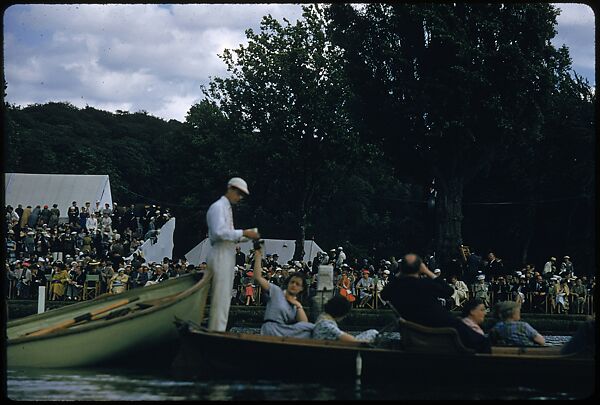 [1096 Views of the Henley Royal Regatta for Sports Illustrated Article, "Henley Forever"], Walker Evans (American, St. Louis, Missouri 1903–1975 New Haven, Connecticut), Color film transparency