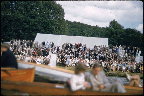 [1096 Views of the Henley Royal Regatta for Sports Illustrated Article, "Henley Forever"], Walker Evans (American, St. Louis, Missouri 1903–1975 New Haven, Connecticut), Color film transparency