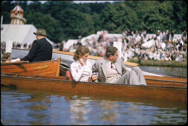 [1096 Views of the Henley Royal Regatta for Sports Illustrated Article, "Henley Forever"], Walker Evans (American, St. Louis, Missouri 1903–1975 New Haven, Connecticut), Color film transparency