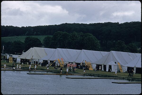 [1096 Views of the Henley Royal Regatta for Sports Illustrated Article, "Henley Forever"], Walker Evans (American, St. Louis, Missouri 1903–1975 New Haven, Connecticut), Color film transparency